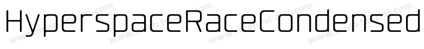 HyperspaceRaceCondensed HvIt字体转换